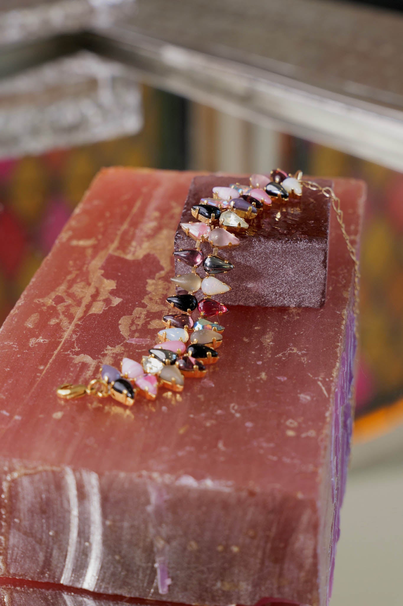 Double Mini Fang Bracelet in Punk Rocks (Silver)