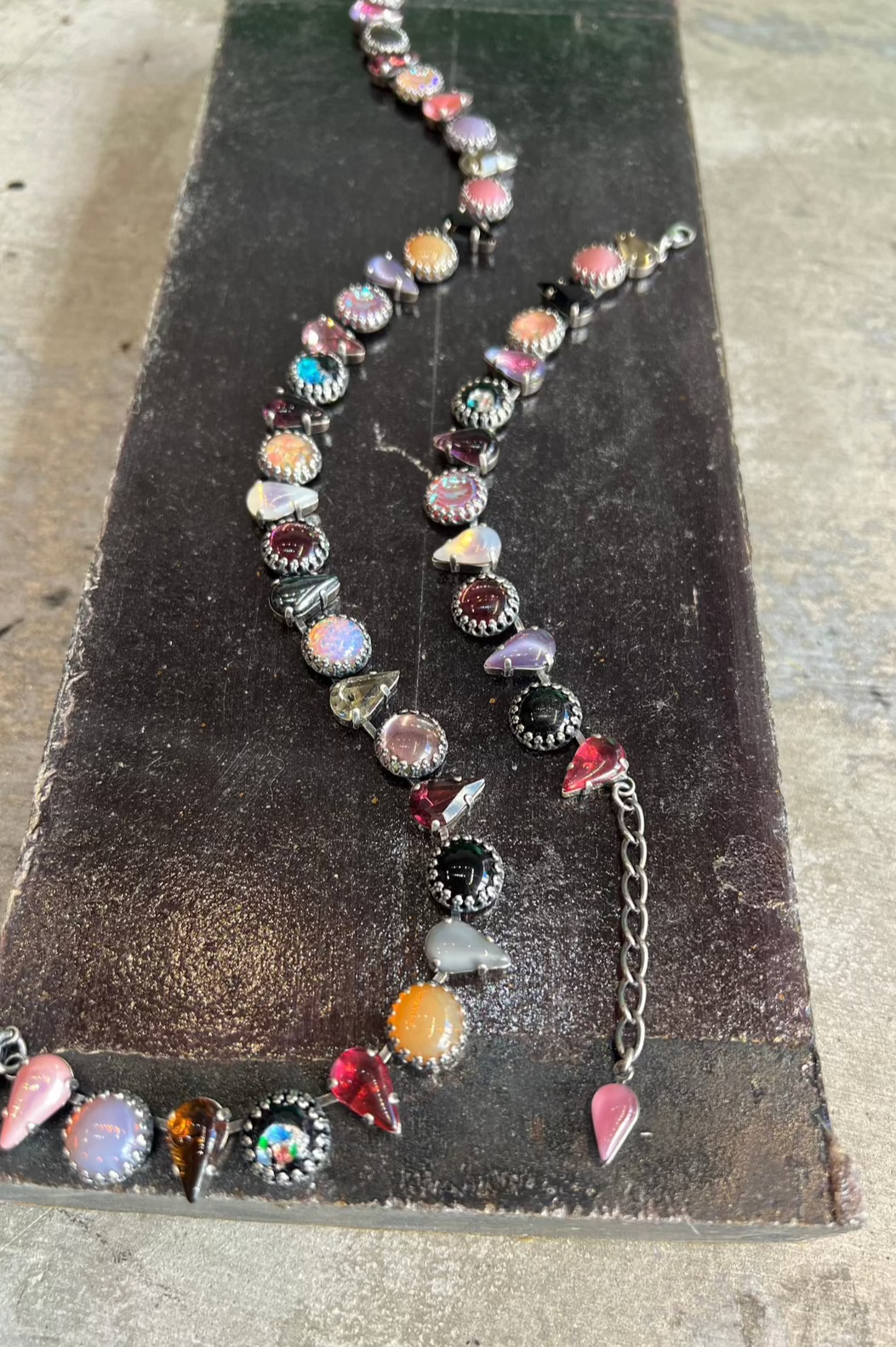 Layering Bracelet in Punk Rocks (Silver) Jewelry Vesper Obscura