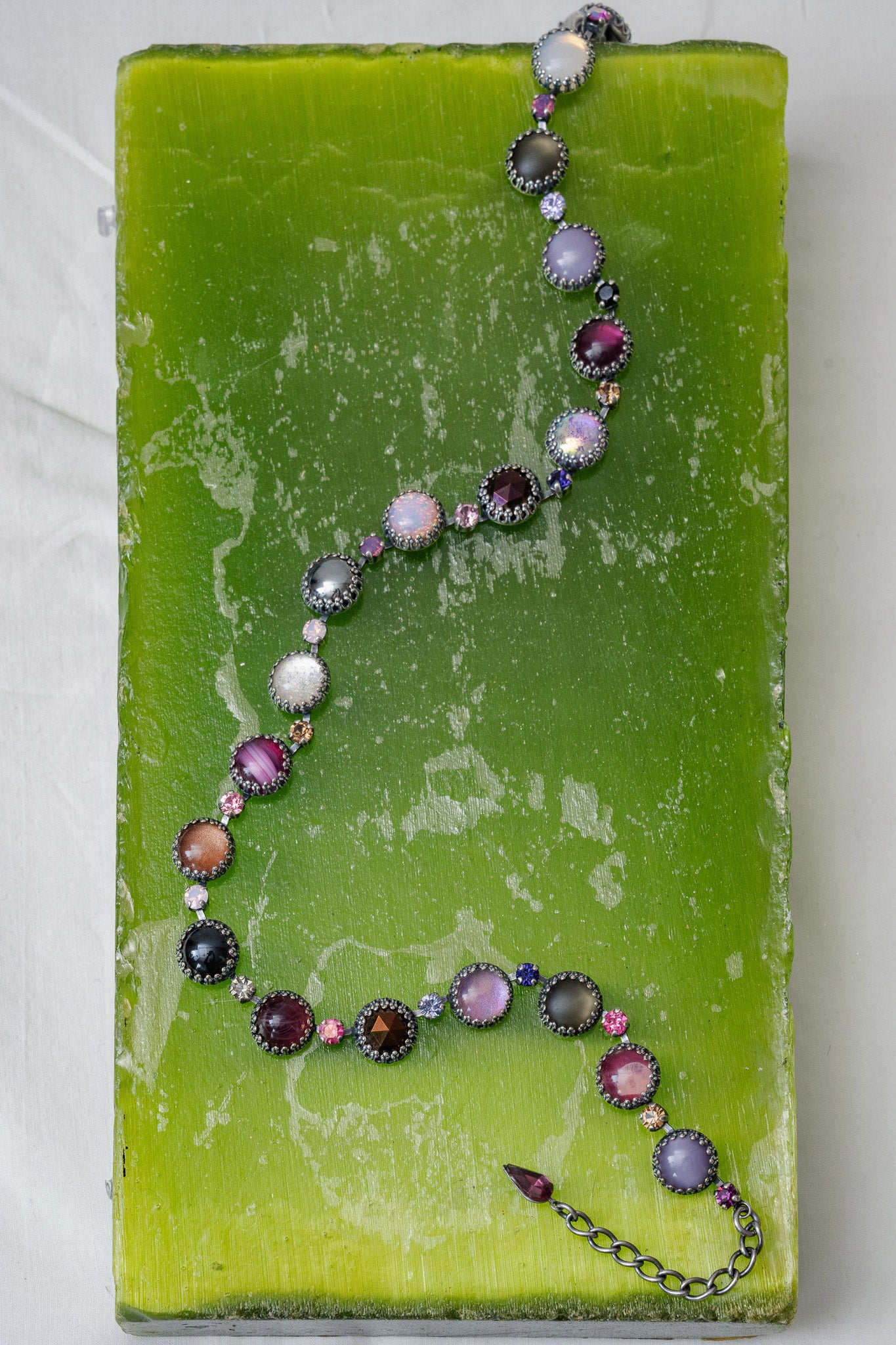 Paint Pot Layering Choker in Punk Rocks (Silver) Jewelry Vesper Obscura