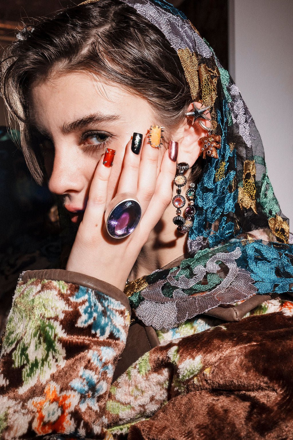 Colossus Ring in Violet (Silver) Jewelry Vesper Obscura