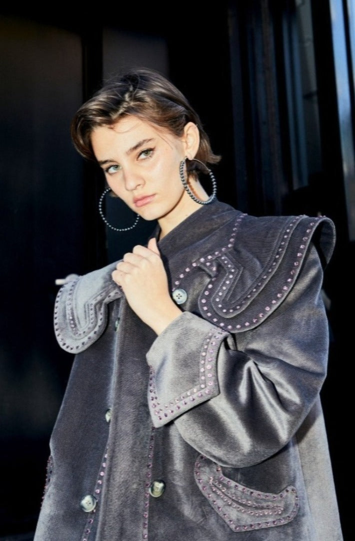 Edwardian Vintage Velvet Wedding Set Vesper Obscura