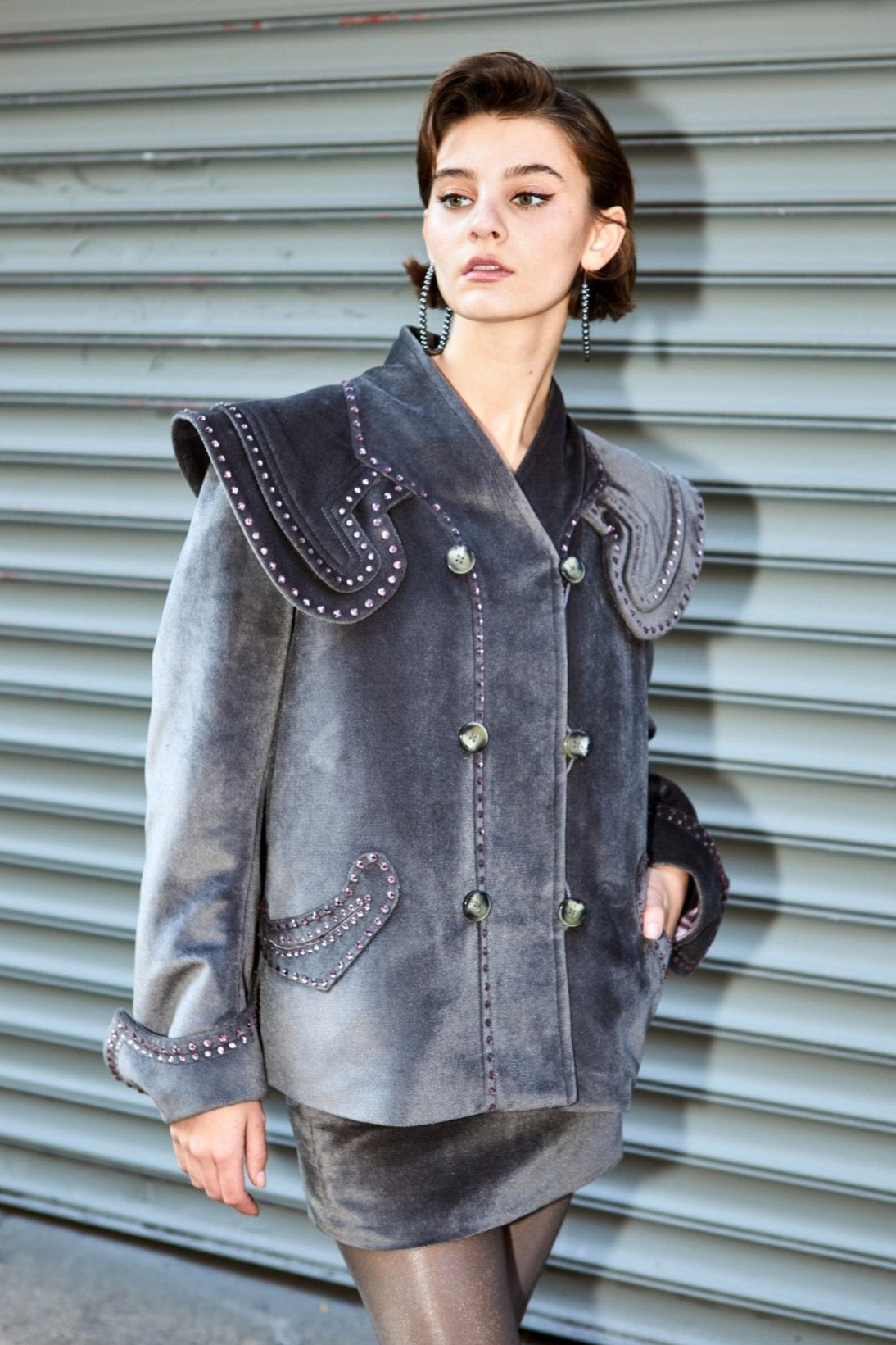 Edwardian Vintage Velvet Wedding Set Vesper Obscura