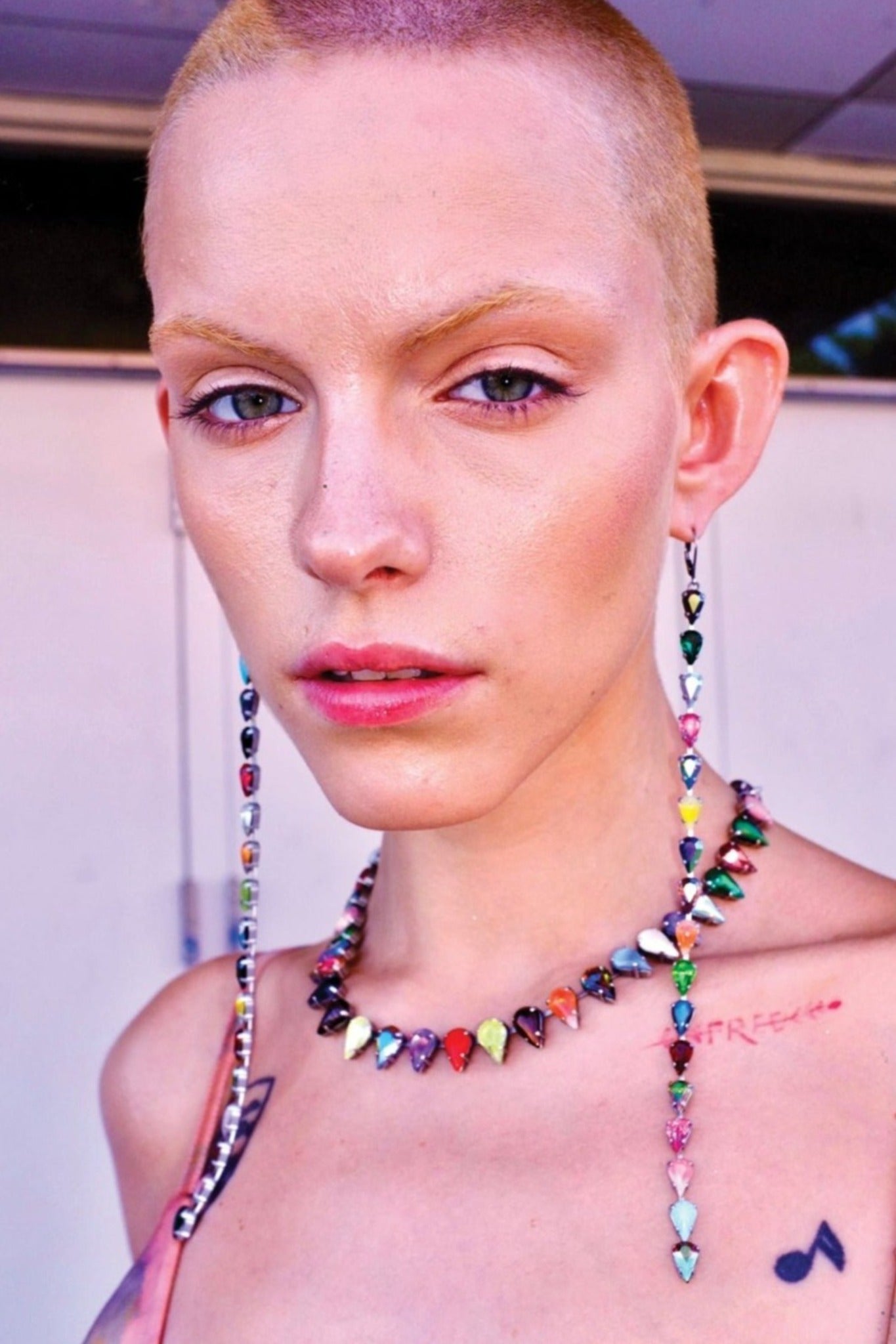 Spangle Earrings in Aurora Fang MINI (SILVER) Jewelry mia vesper