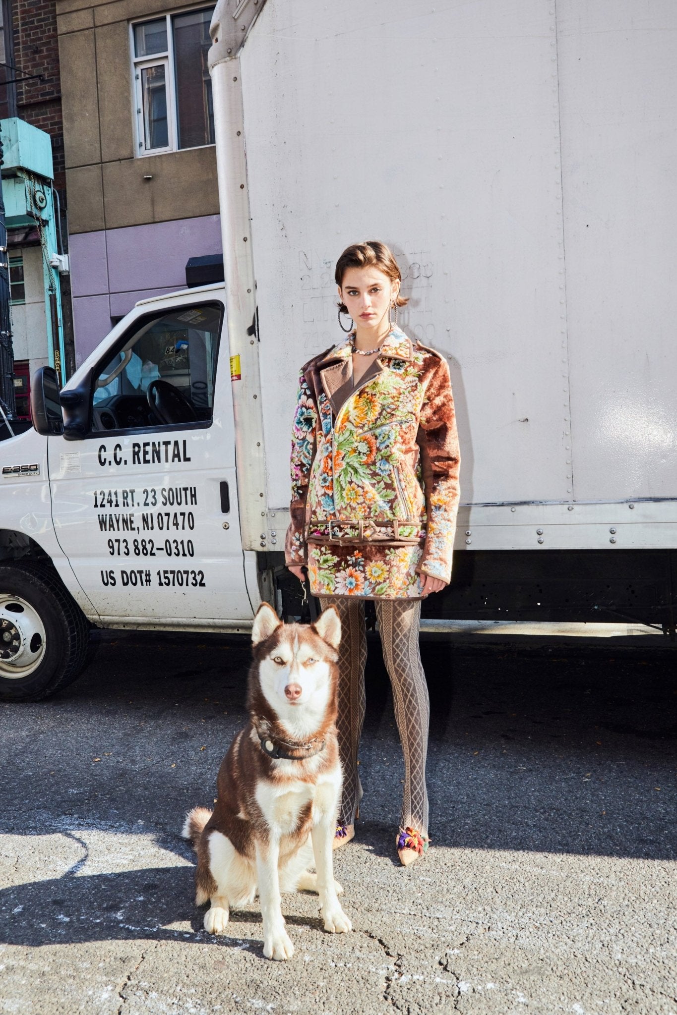 Vintage Tapestry Moto Jacket in Toffee Outerwear Vesper Obscura