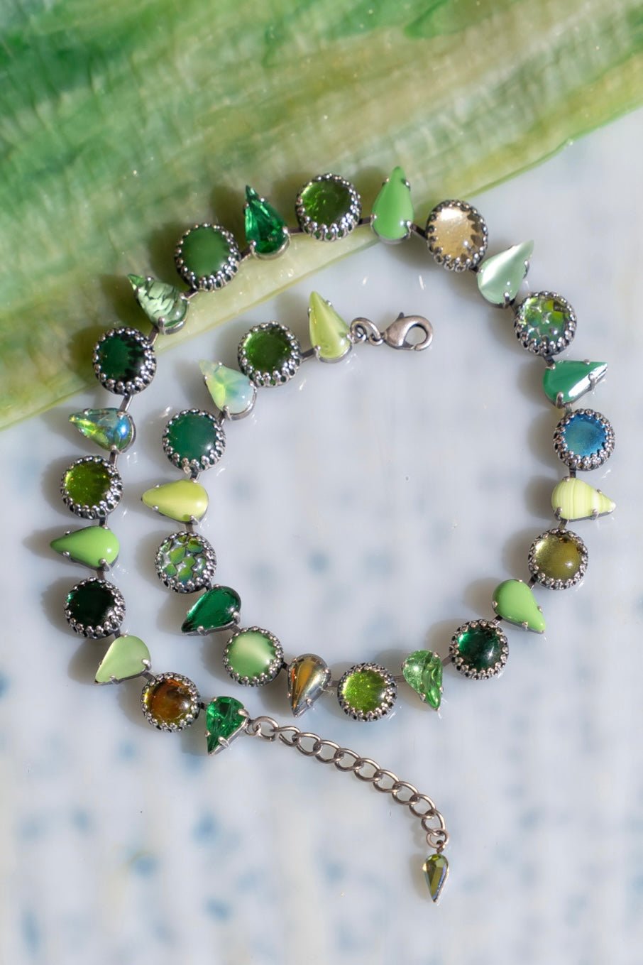 Layering Choker in Salad (Silver)