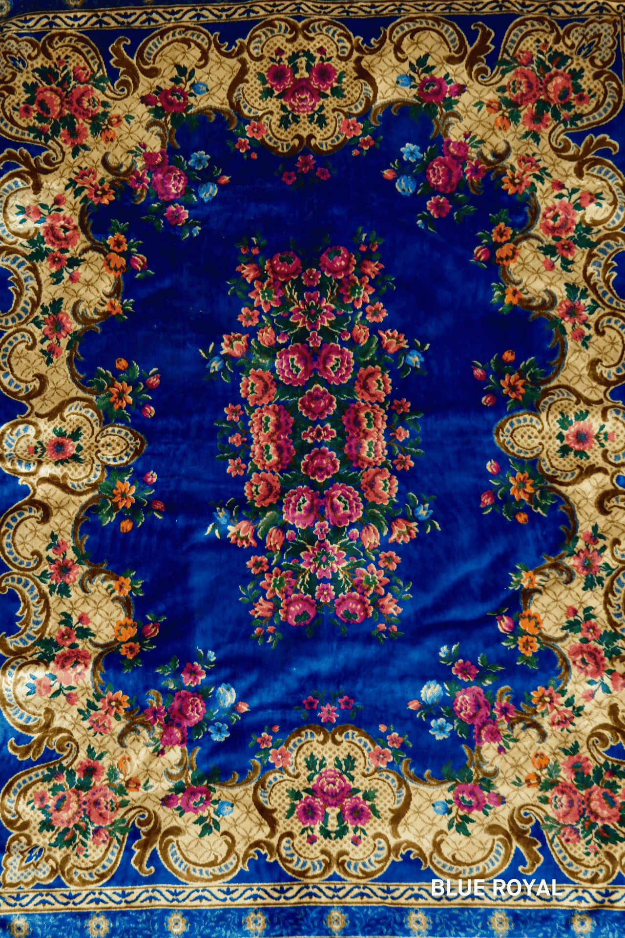 Custom Vintage Tapestry Moto Vesper Obscura BLUE ROYAL XS