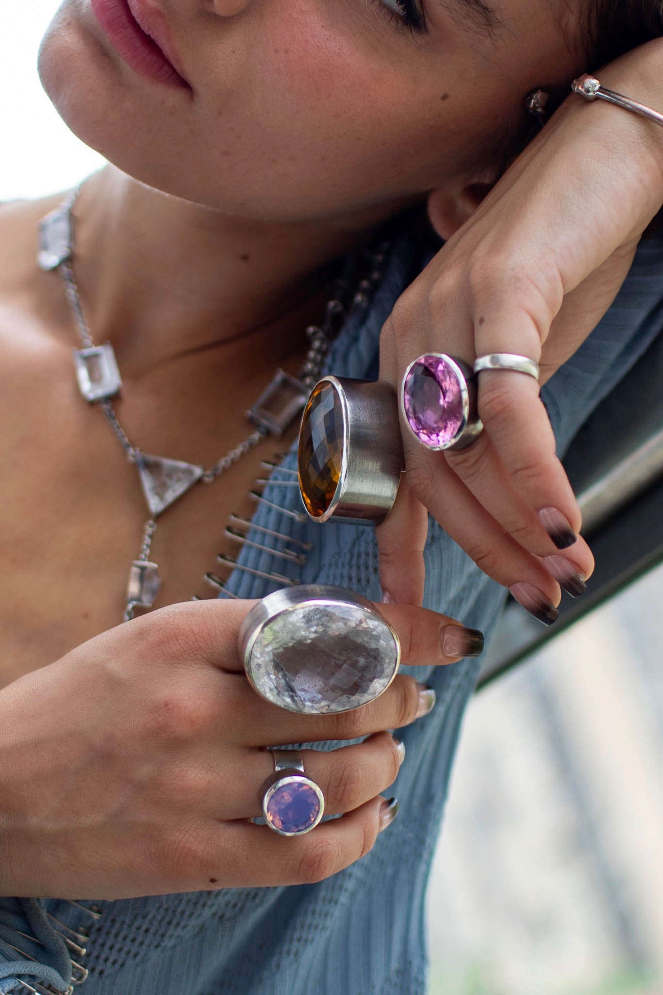 Mini Orb Ring in Periwinkle (Silver) SHIPS IN JANUARY