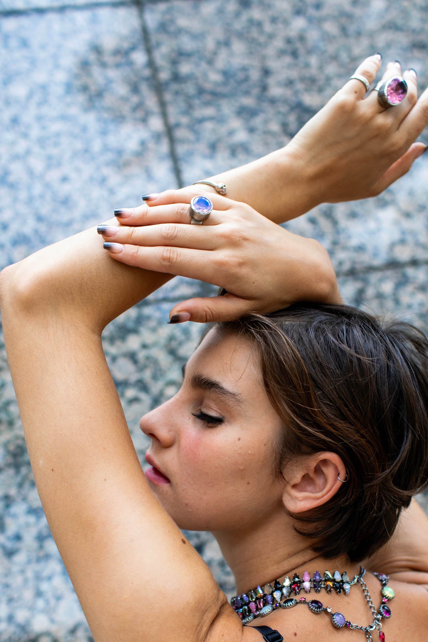 Mini Orb Ring in Periwinkle (Silver) SHIPS IN JANUARY