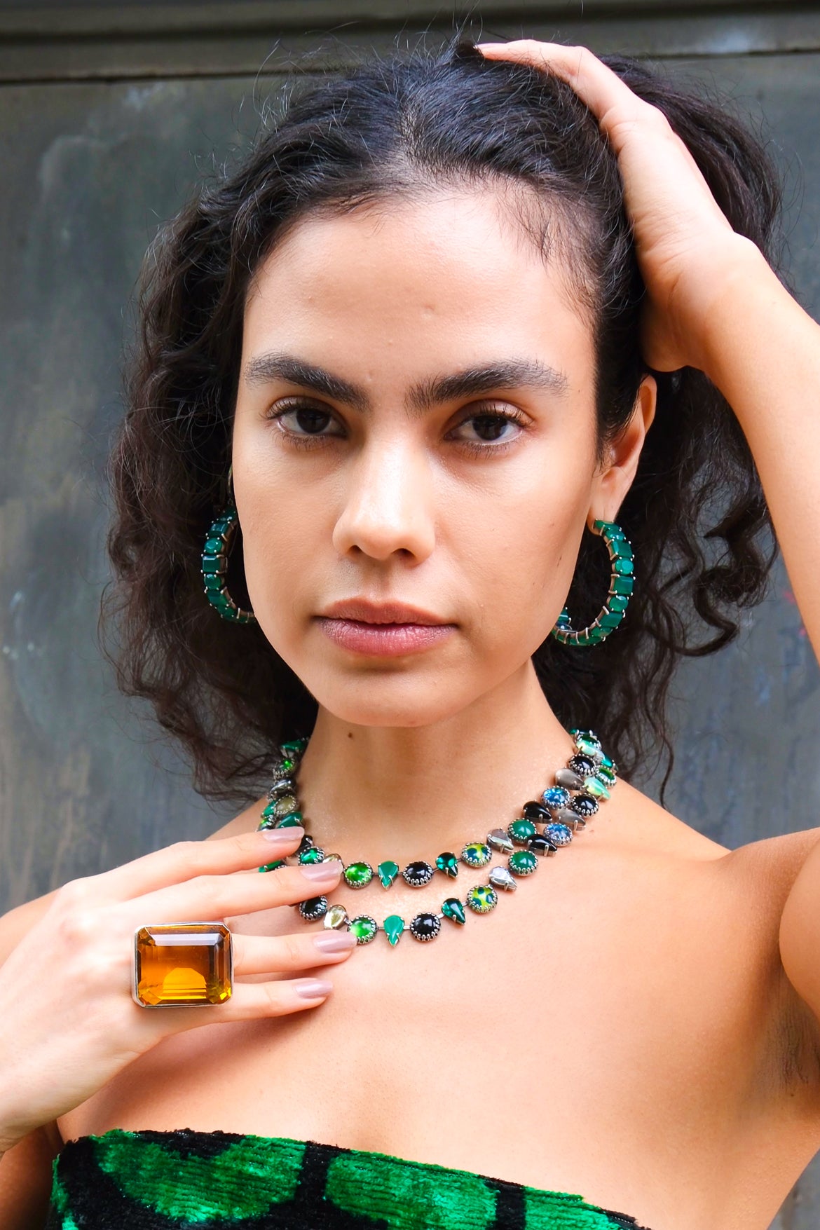 Layering Choker in Alligator (Silver) Vesper Obscura