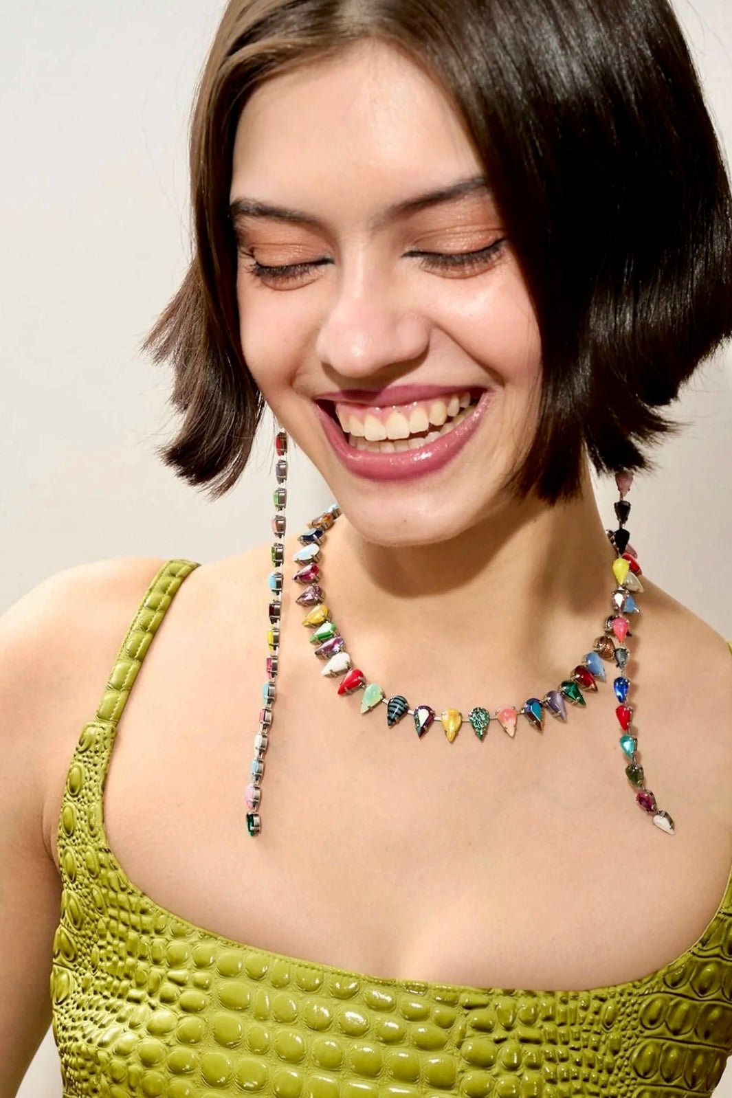 Layering Choker in Aurora Fang (Silver)