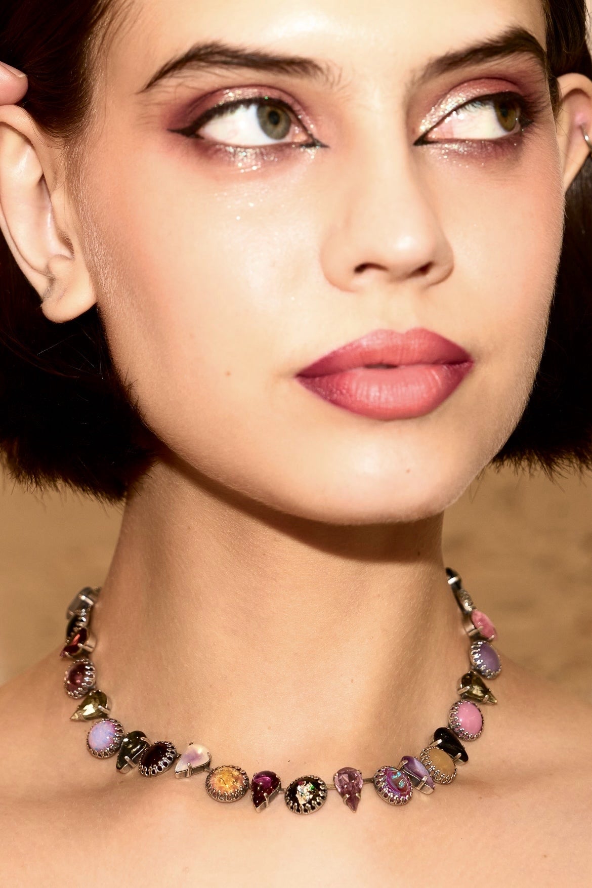 Layering choker in Punk Rocks (Silver) Vesper Obscura