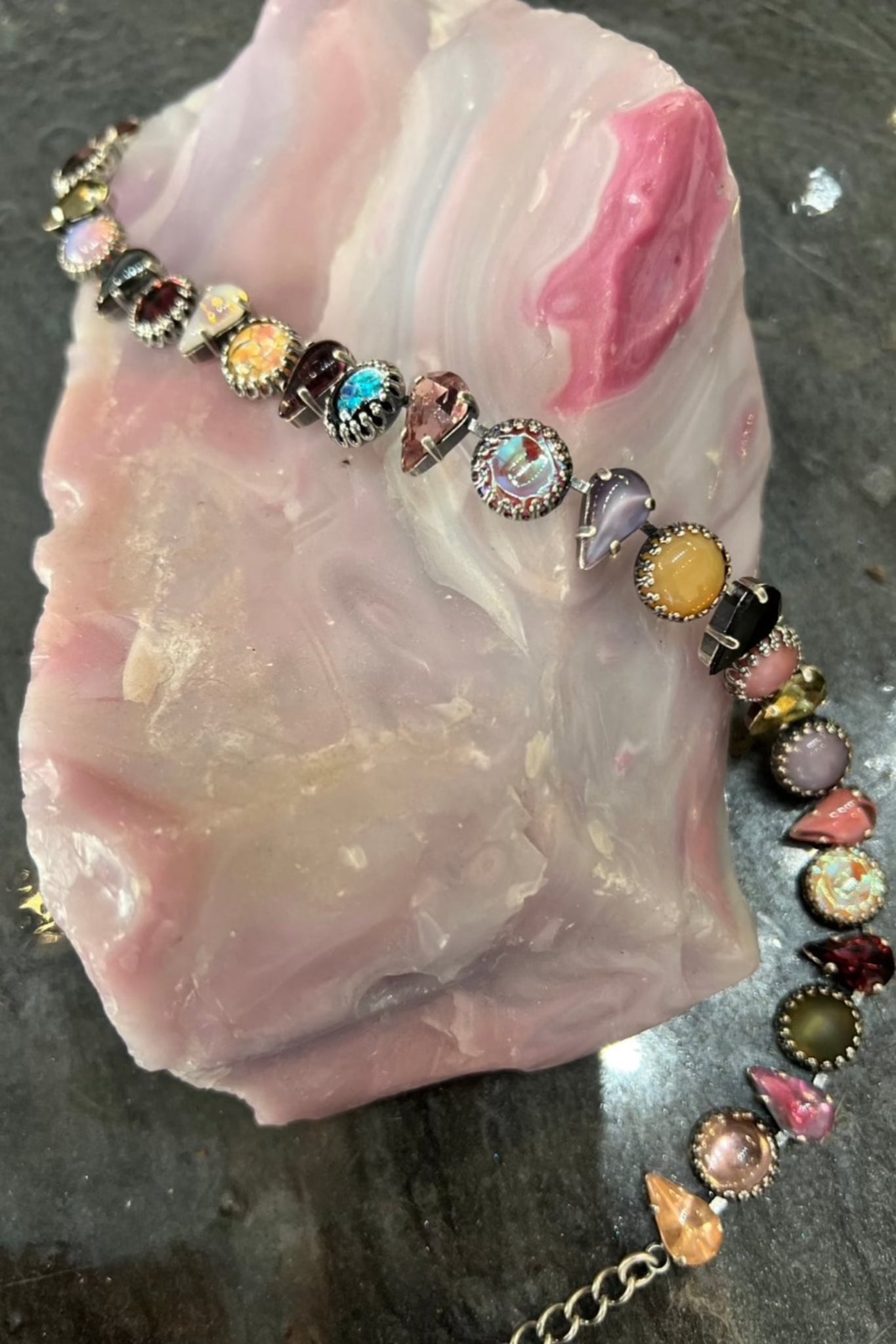 Layering choker in PUNK ROCKS (silver) mia vesper