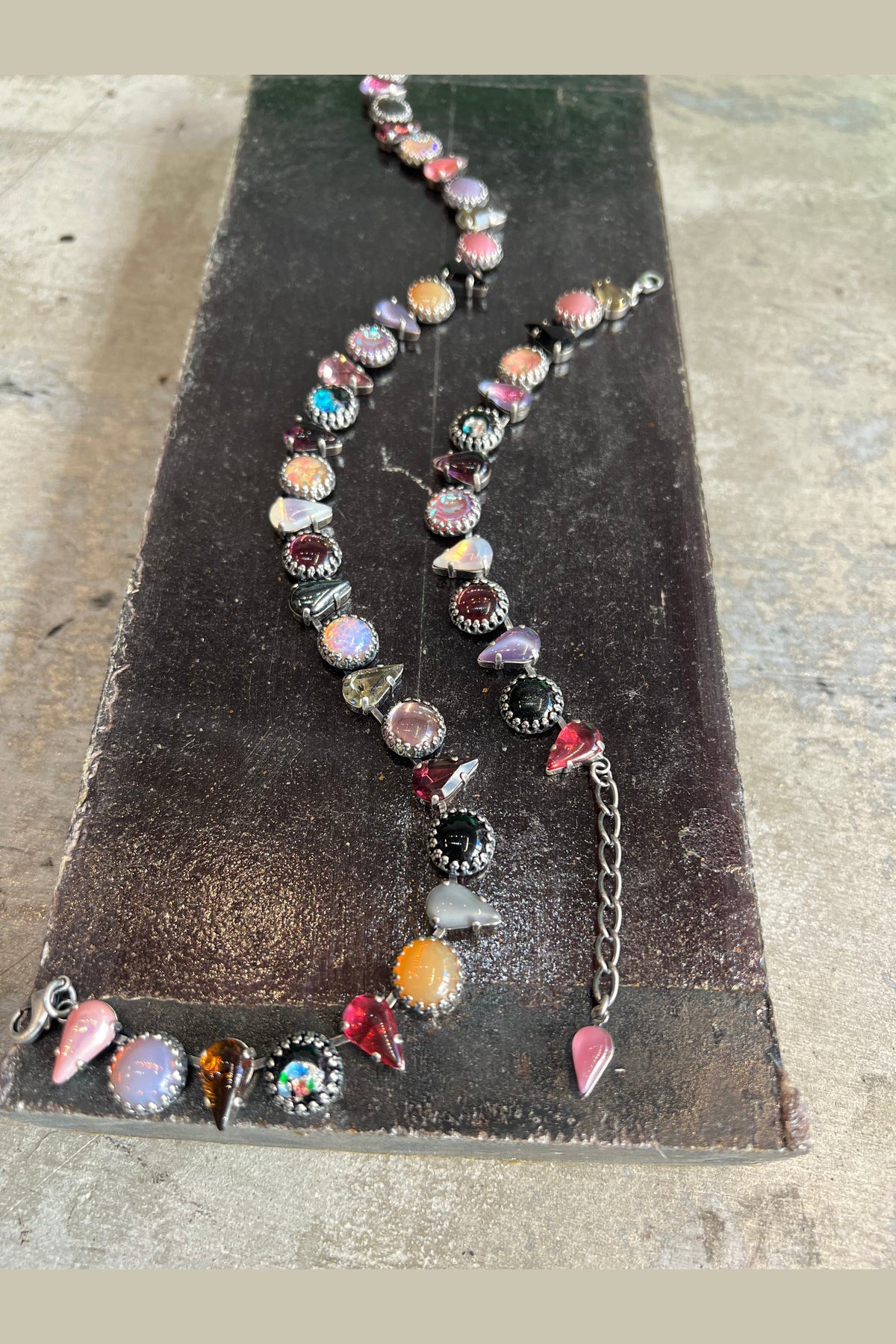 Layering Bracelet in Punk Rocks (Silver) Jewelry mia vesper