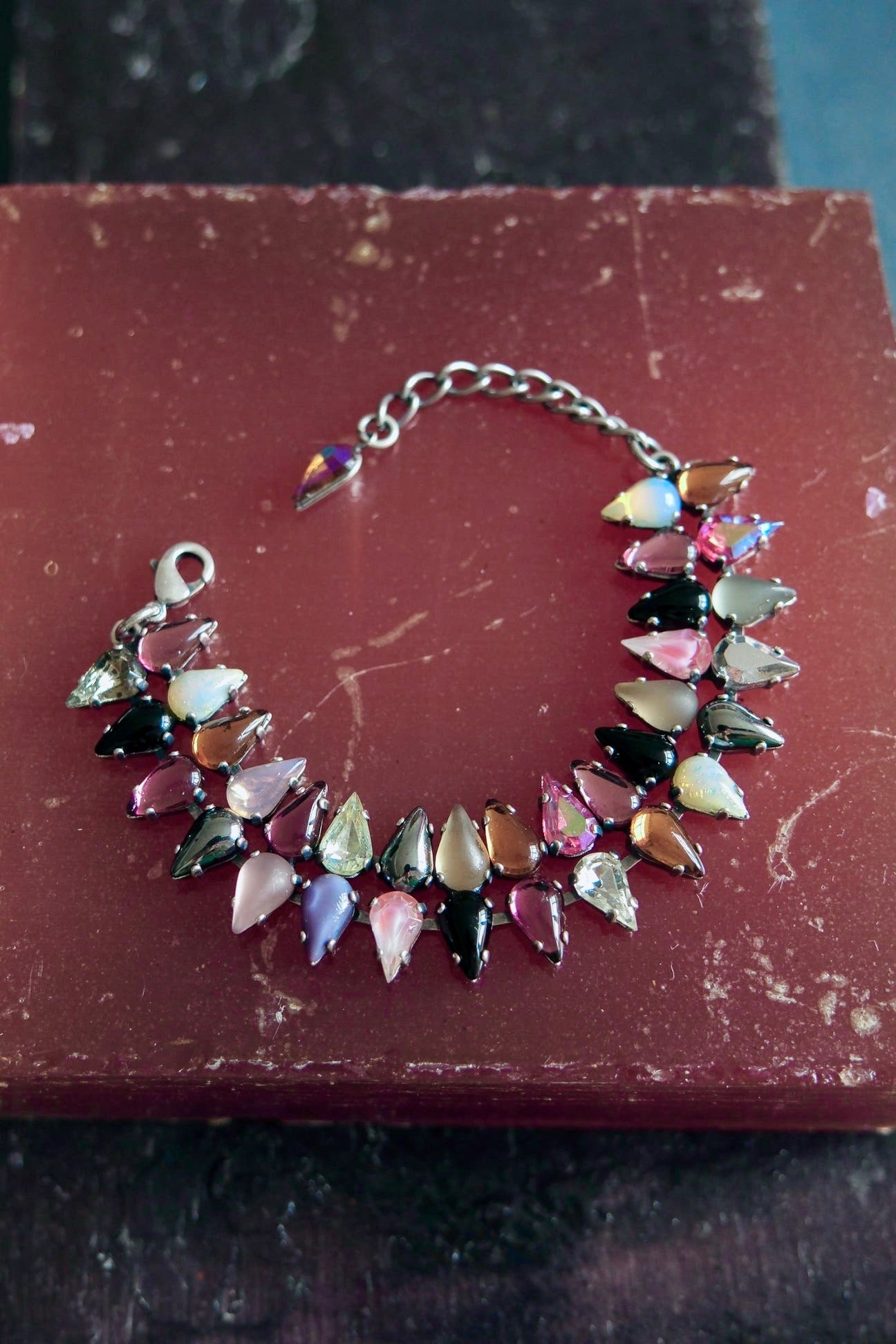 Double Mini Fang Bracelet in Punk Rocks (Silver) Jewelry Vesper Obscura