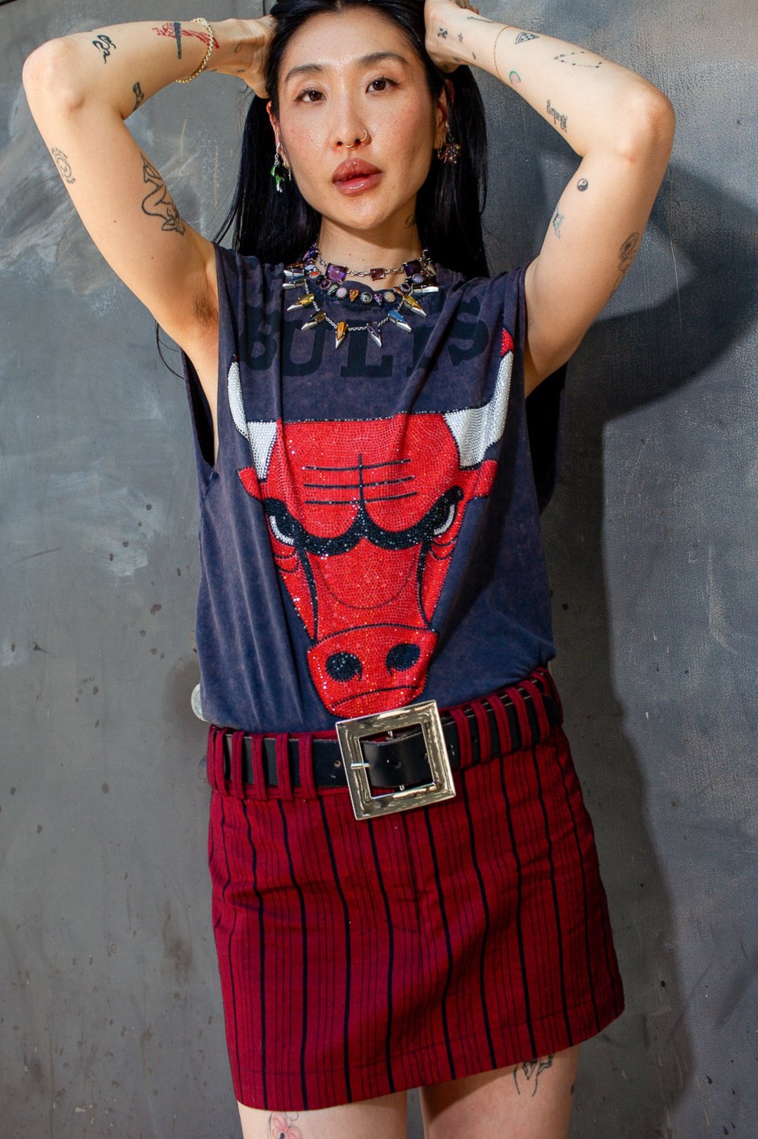 Silk Spindle Mini Skirt in Cardinal (Size 0 Only) Bottoms Vesper Obscura
