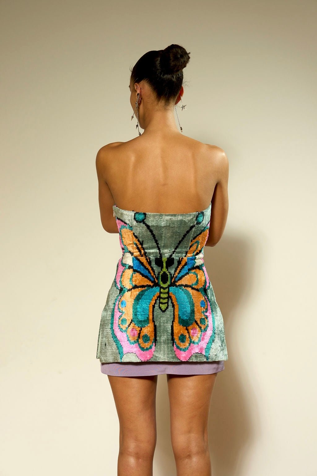 Uzbek Silk Vevet Butterfly Mini (L & XL only) Dresses Vesper Obscura