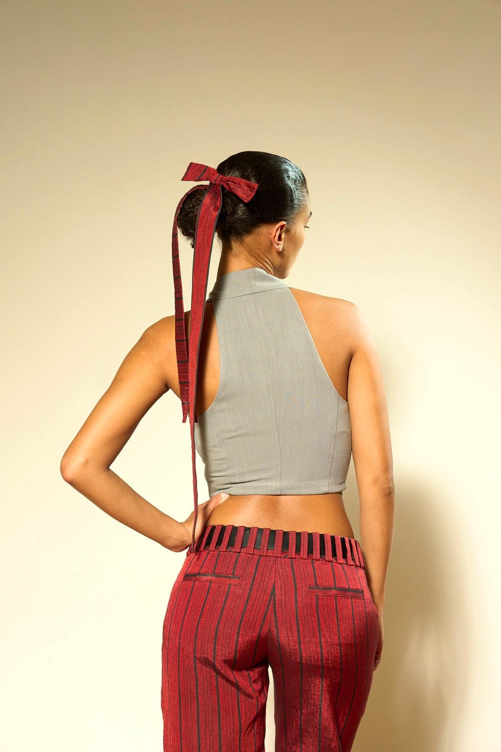 Silk Spindle Pant in Cardinal Bottoms Vesper Obscura