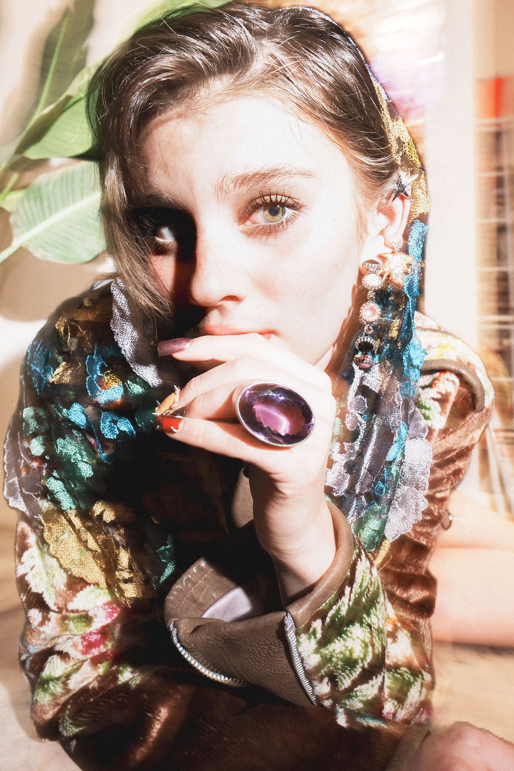 Colossus Ring in Violet (Silver) Jewelry Vesper Obscura