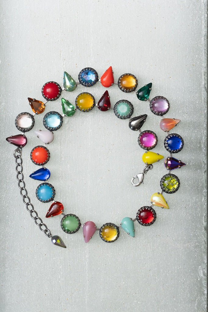 Layering Choker in Kaleidoscope (Silver) Jewelry Vesper Obscura