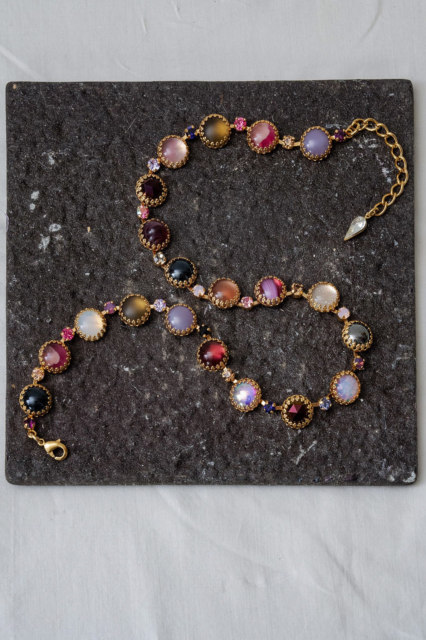 Paint Pot Layering Choker in Punk Rocks (Gold) Jewelry Vesper Obscura