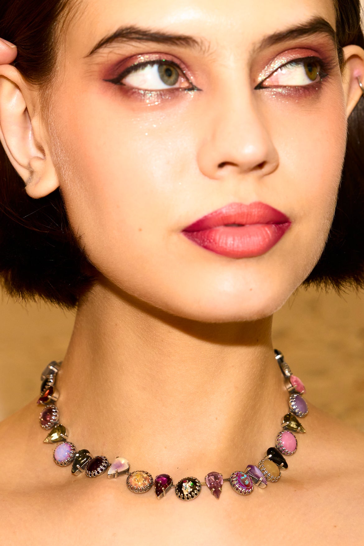 Layering choker in PUNK ROCKS (silver) mia vesper