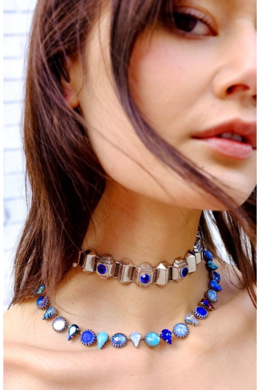 LAYERING CHOKER IN OCEAN (SILVER) Jewelry mia vesper
