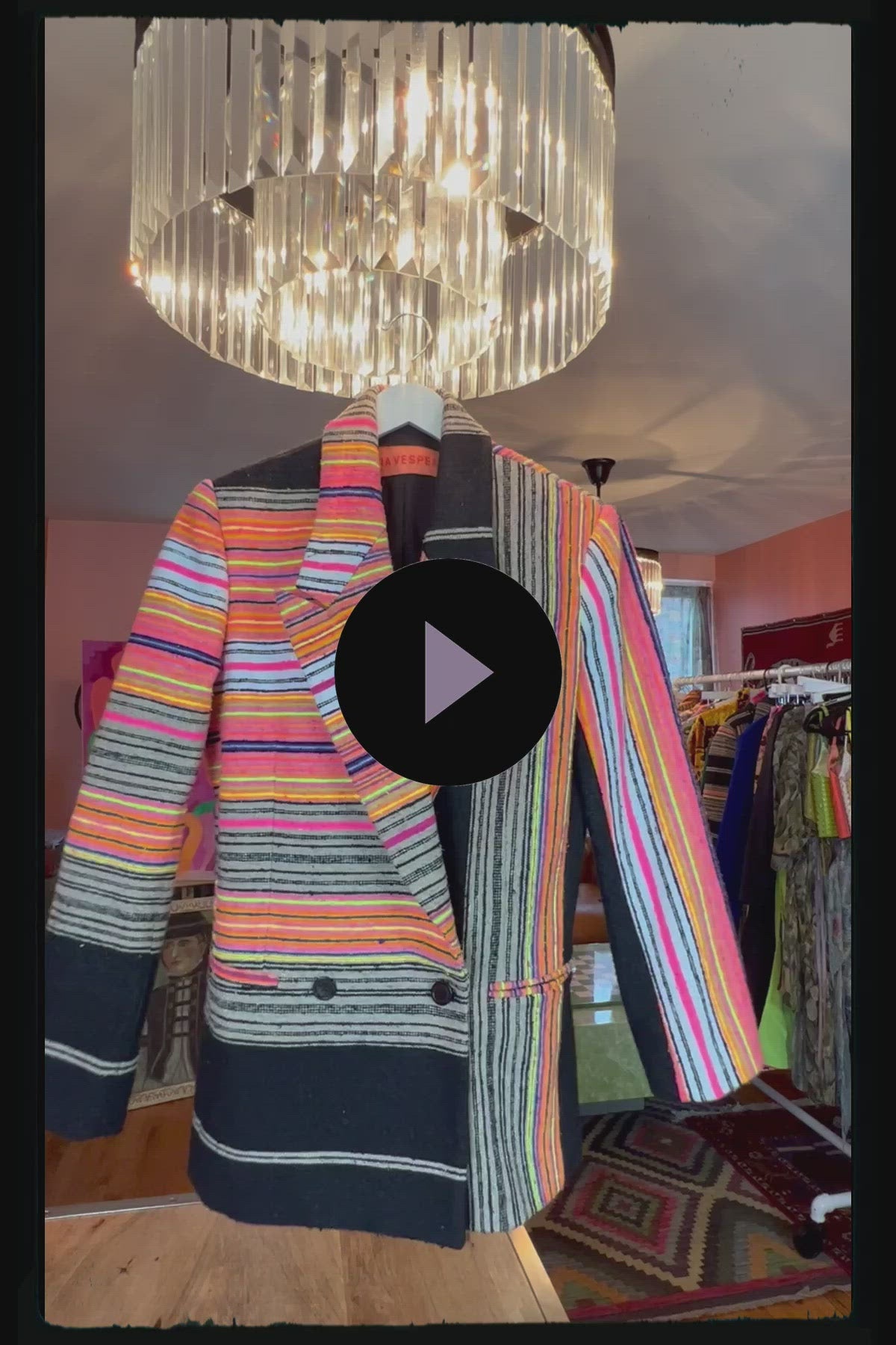 Hand Loomed Sarape Blazer (Unisex M οnly) Outerwear mia vesper