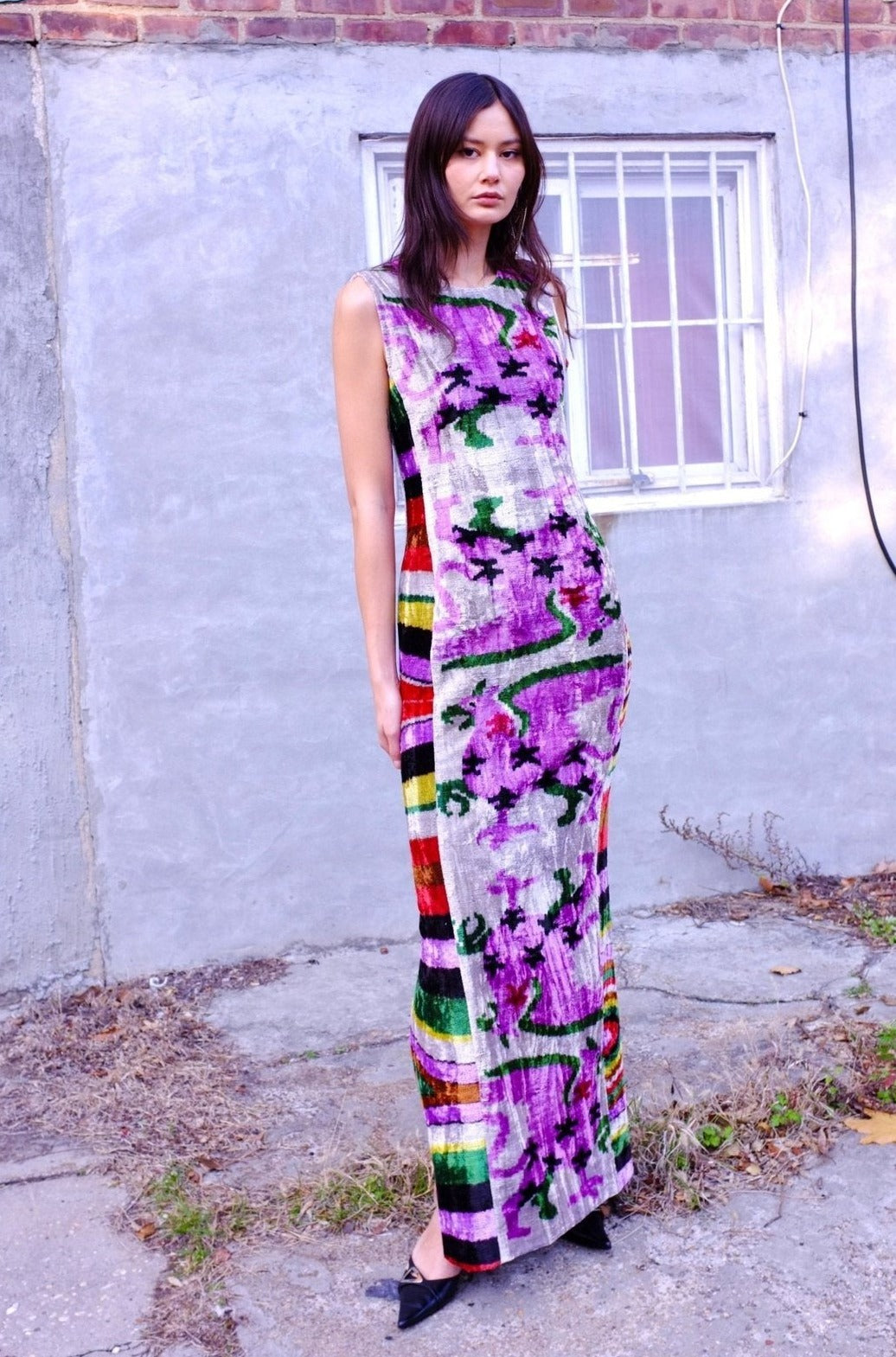 Velvet Uzbek Griffin Dress mia vesper