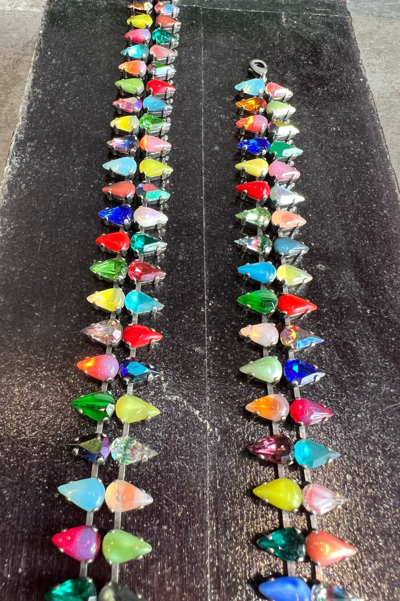 Layering choker in Double Mini Aurora Fang Necklace (Silver) mia vesper
