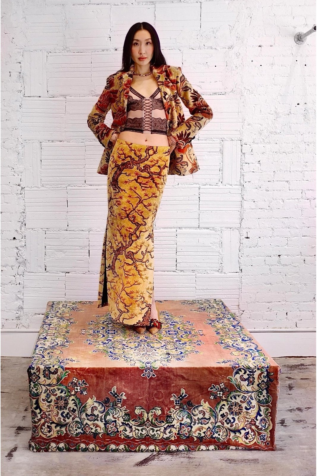 Gnarled Branch Tapestry Skirt mia vesper