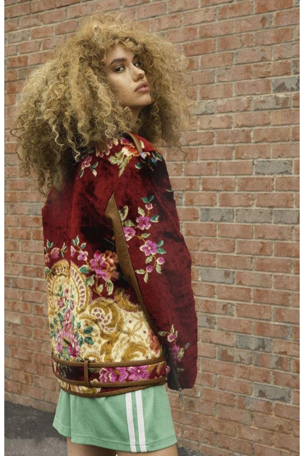 Vintage Tapestry Moto (in Maroon Arches) mia vesper