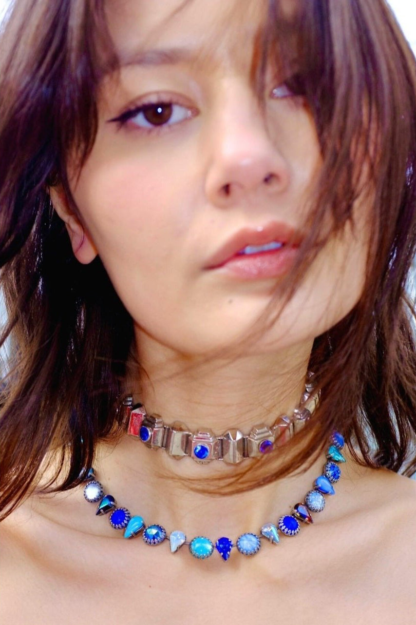 Layering Choker in Ocean (Silver) Jewelry Vesper Obscura