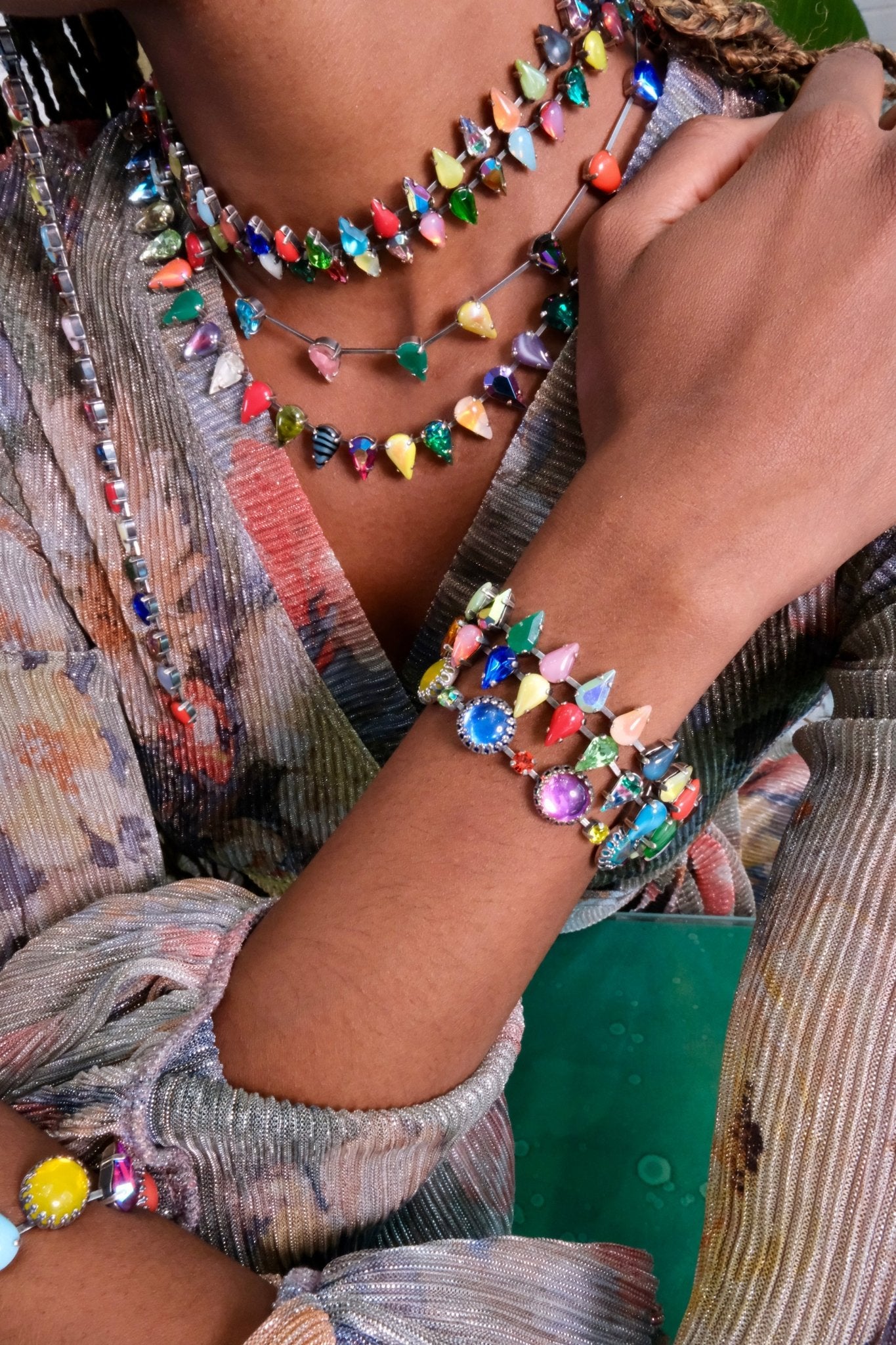 Layering Bracelet in Double Aurora Mini (Silver) Jewelry mia vesper
