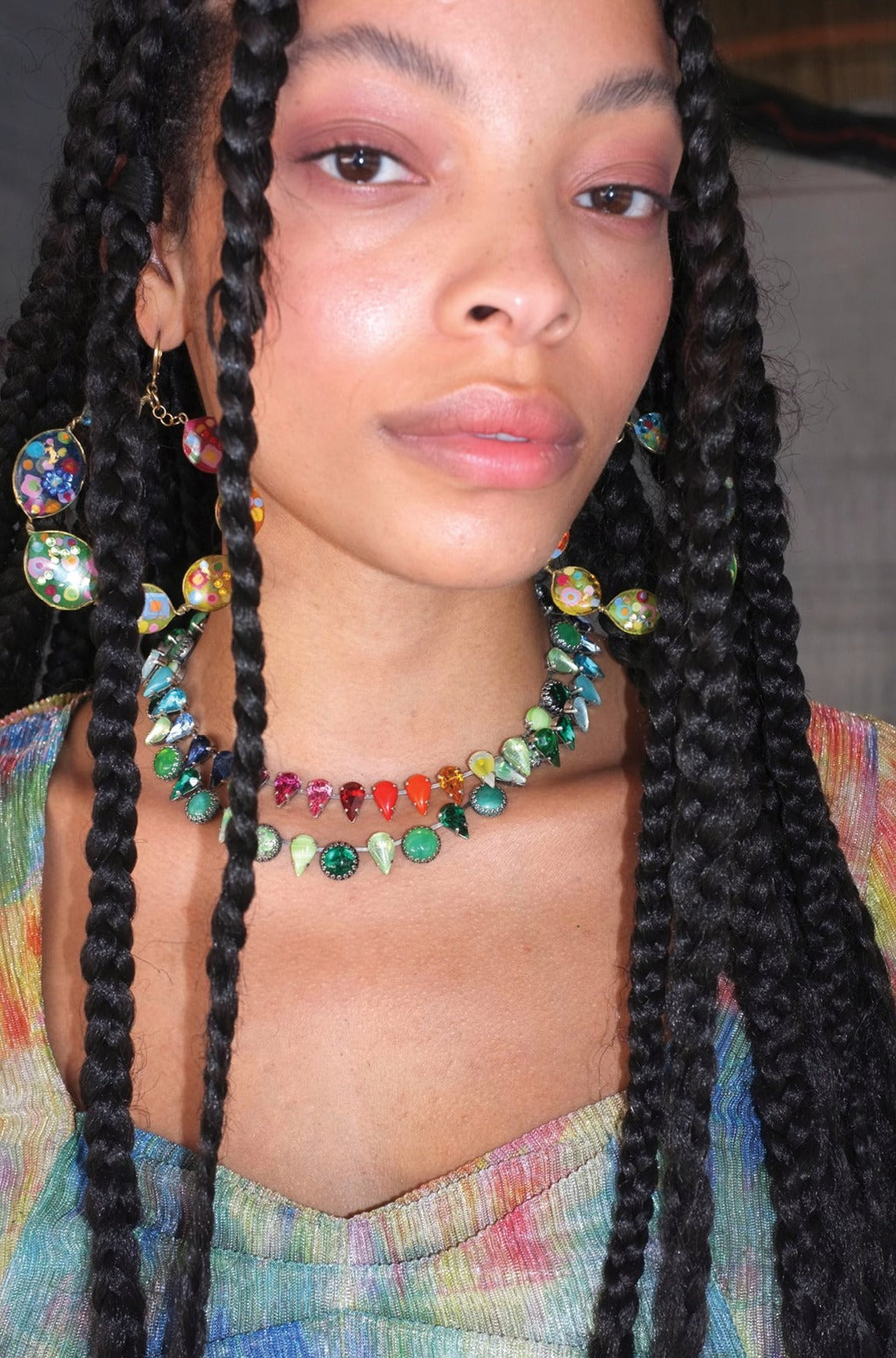Layering Choker in Salad (Silver) Jewelry mia vesper