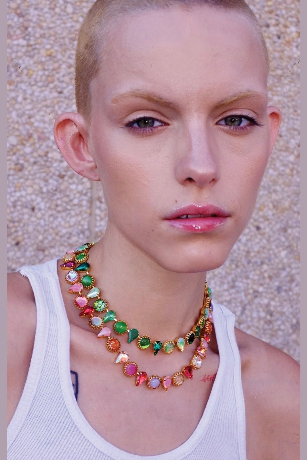 Layering Choker in Shrimp (Gold) Jewelry Vesper Obscura