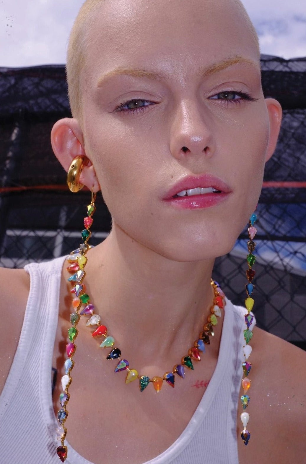 Layering Choker in Aurora Fang (Gold) Jewelry Vesper Obscura