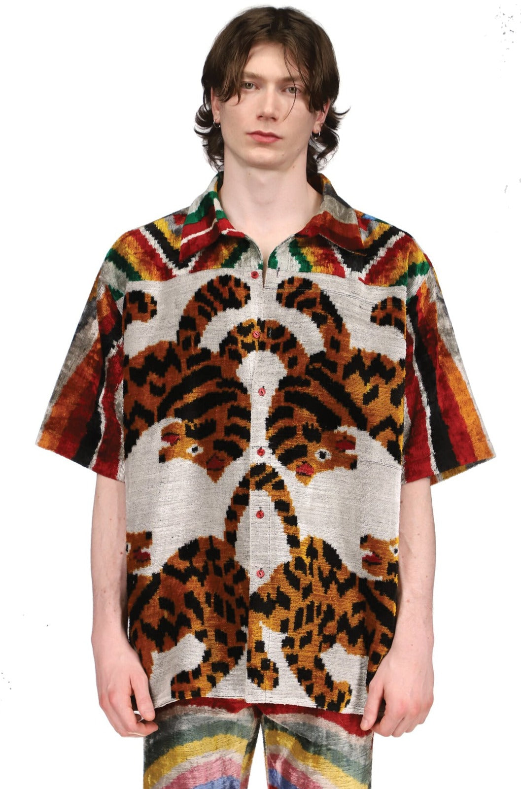 Uzbek Tiger Piecework Shirt (one size) mia vesper