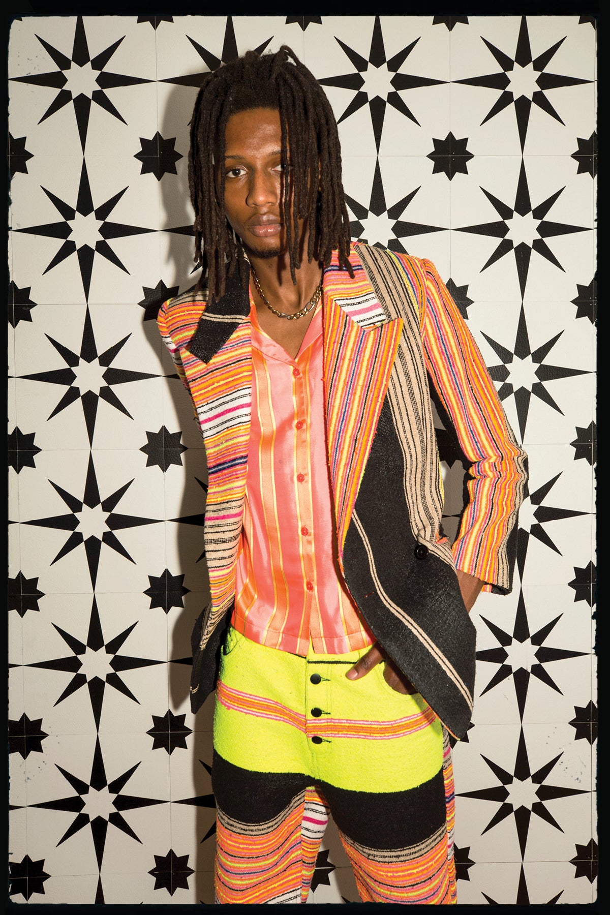Hand Loomed Sarape Blazer (Unisex M οnly) Outerwear mia vesper