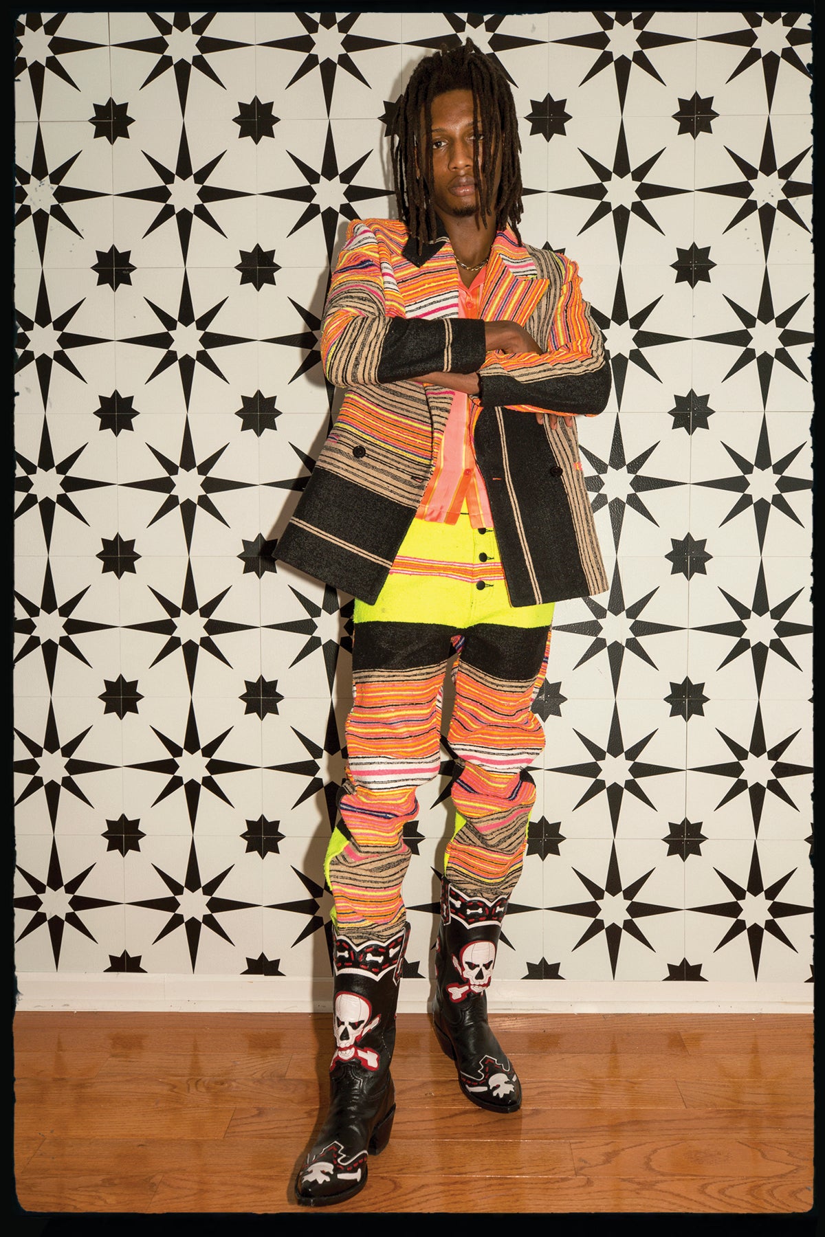 Hand Loomed Sarape Blazer (Unisex M οnly) Outerwear mia vesper