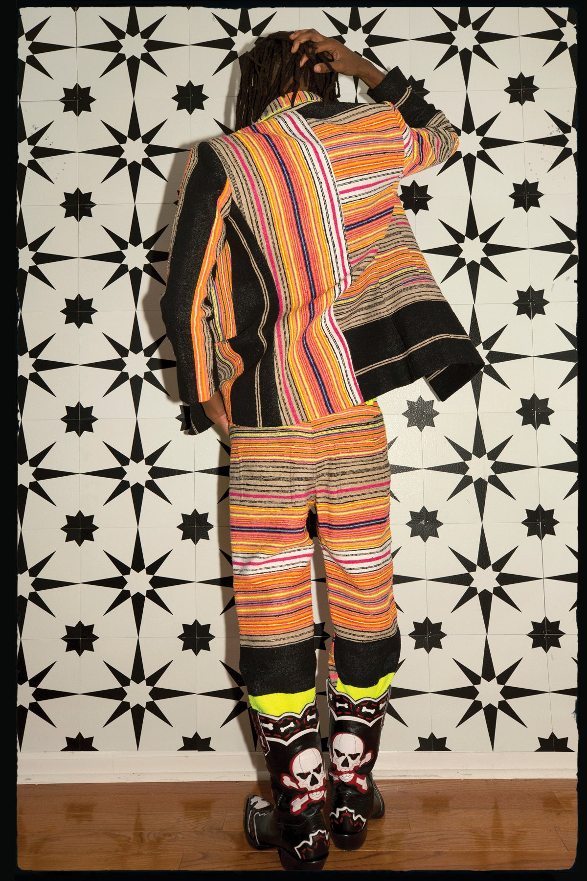 Hand Loomed Sarape Blazer (Unisex M οnly) Outerwear mia vesper