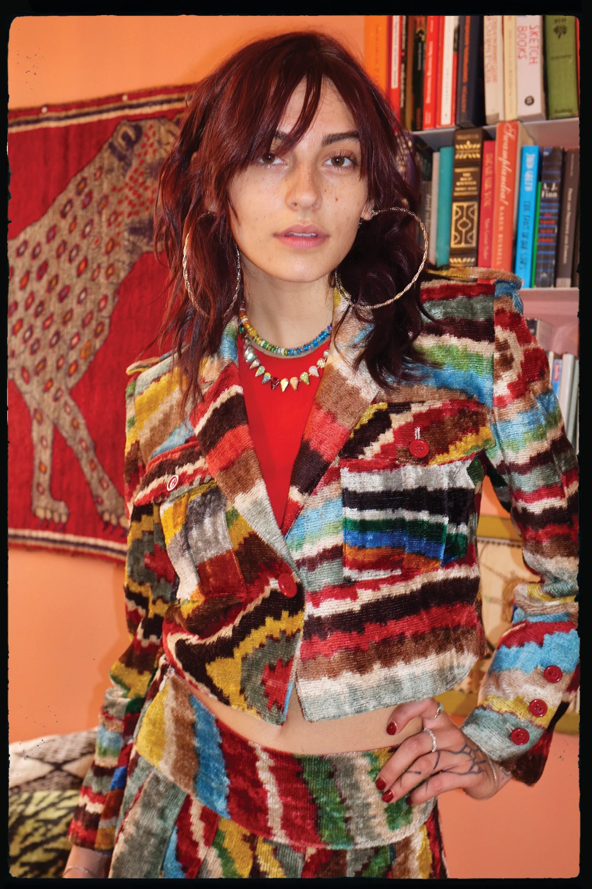Velvet Uzbek Swirl Military Set mia vesper