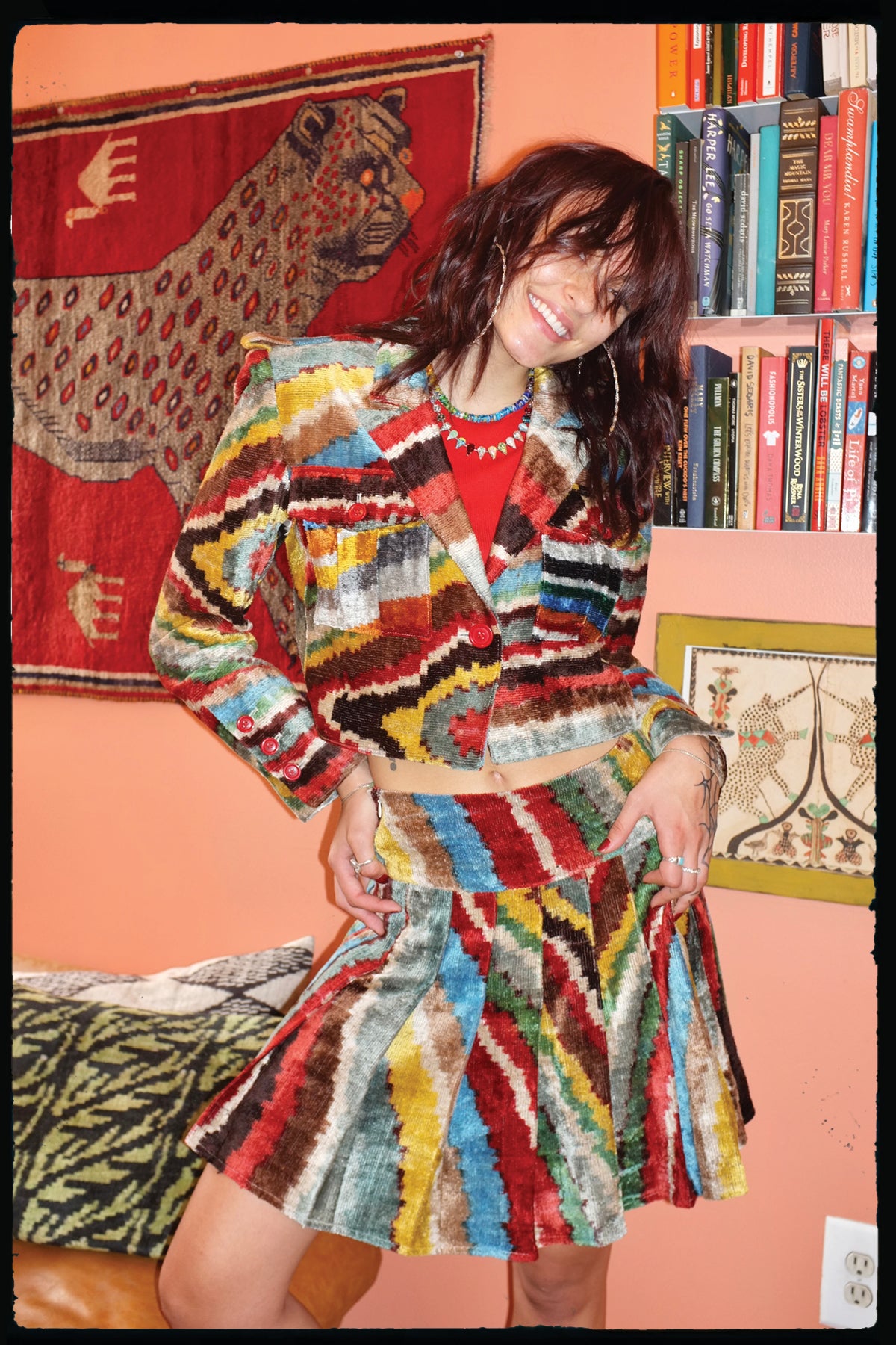 Velvet Uzbek Swirl Military Set mia vesper
