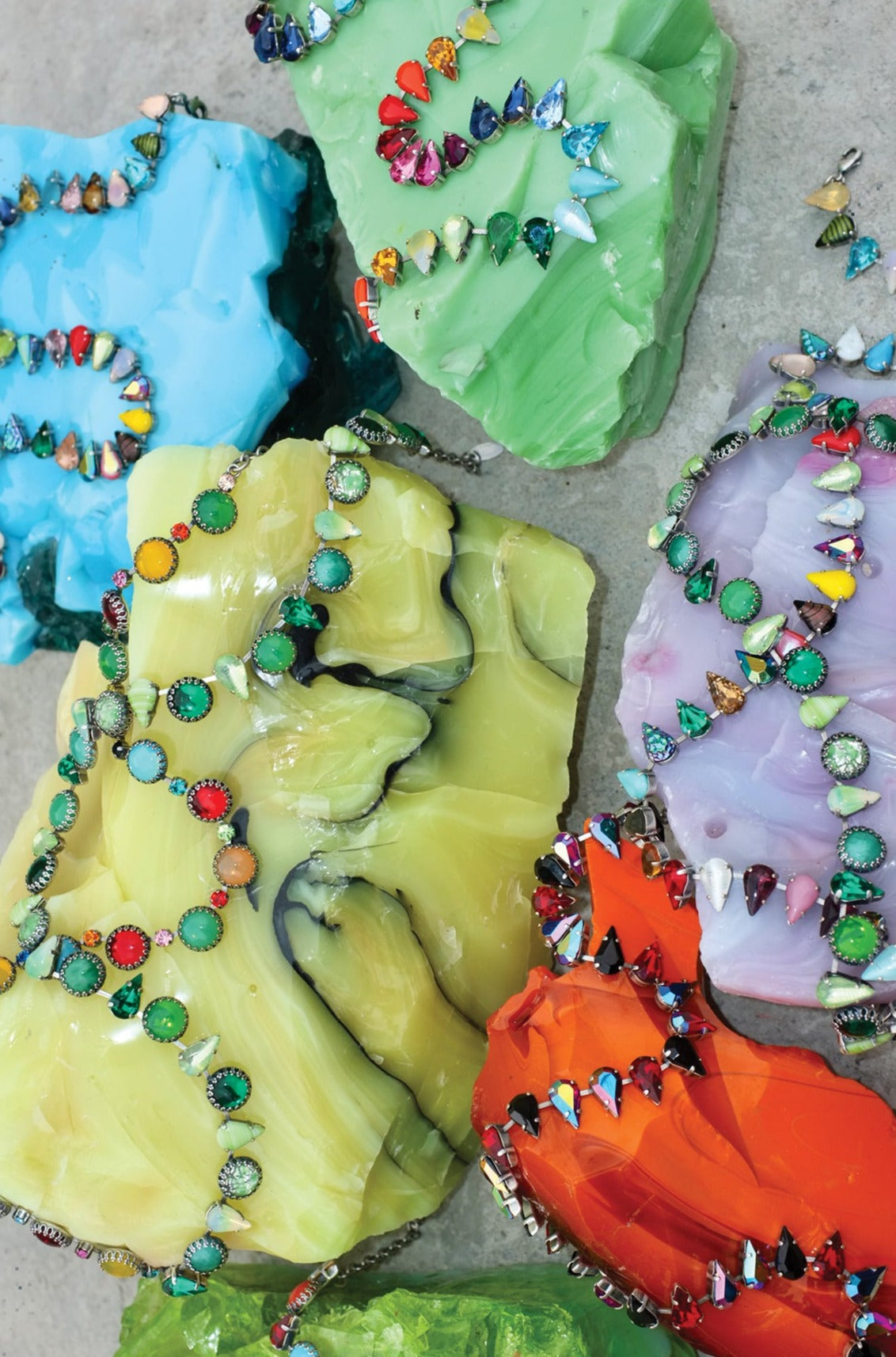 Layering Choker in Kaleidoscope (Silver) Jewelry Vesper Obscura