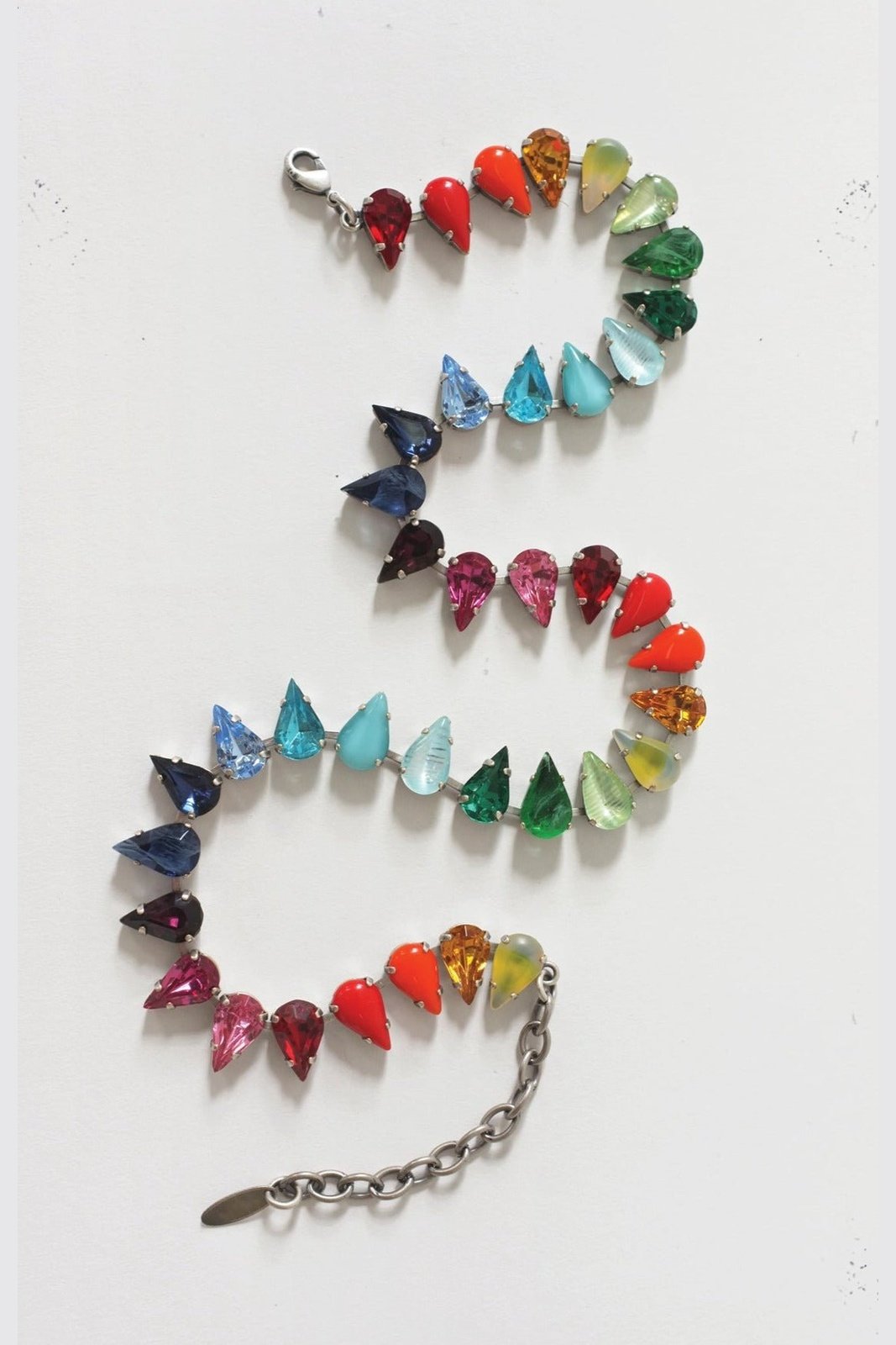 Layering Choker in Rainbow Fang (Silver) Jewelry mia vesper