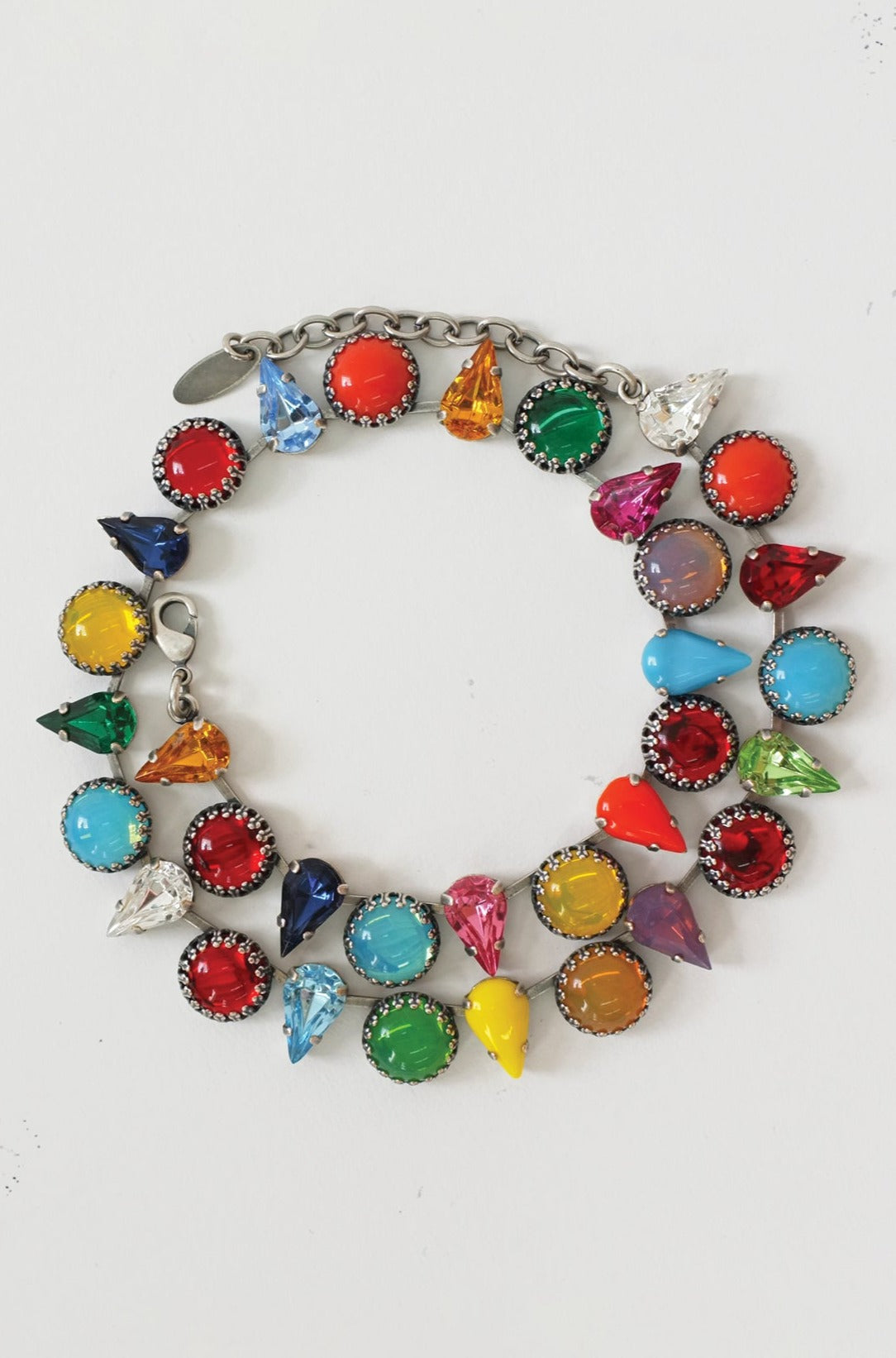 Layering Choker in Kaleidoscope (Silver)